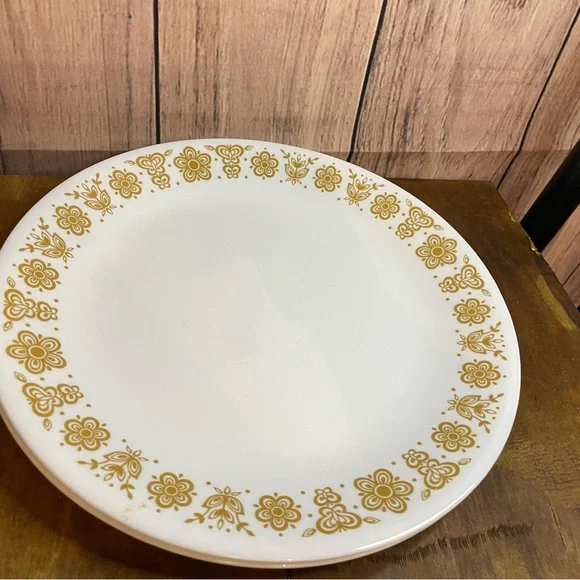 Corelle Golden Butterfly Large dinner plates-set of 4 - Picture 7 of 8